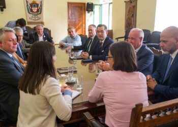 Lucía Corpacci recibió a autoridades de Galaxy, operadora del proyecto de litio Sal de Vida