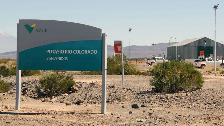 La empresa Vale transfirió los activos de la mina de potasio Río Colorado al Gobierno de Mendoza