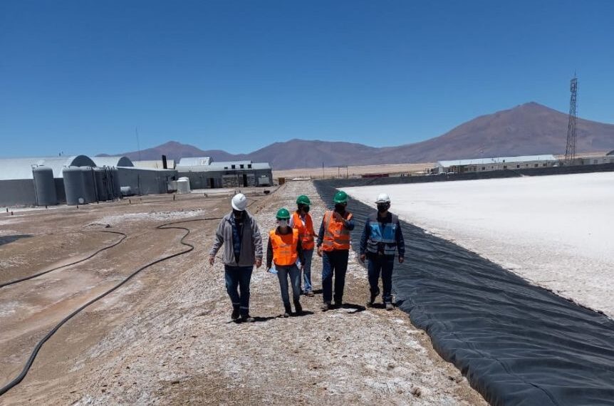 Salta: Policía Minera visitó otro proyecto de litio en el salar de Rincón