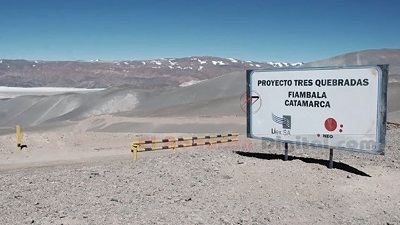 Neo Lithium anunció los resultados del Estudio de Factibilidad Definitivo de Tres Quebradas