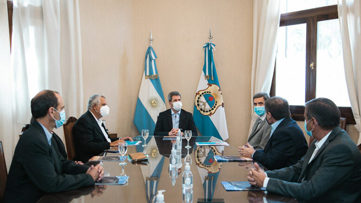 Uñac se reunió con directivos del proyecto El Pachón en San Juan