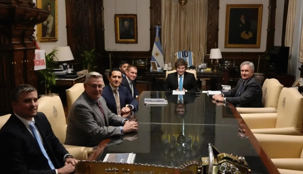 Autoridades del Distrito Vicuña se reunieron con Milei para avanzar en los proyectos Josemaría y Filo del Sol